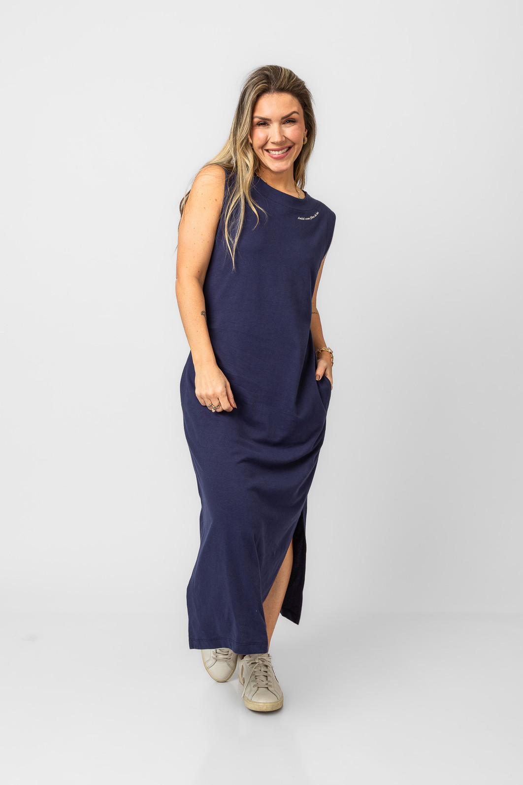 VESTIDO FILHOS DA LUZ MARINHO VESTIDO FILHOS DA LUZ MARINHO