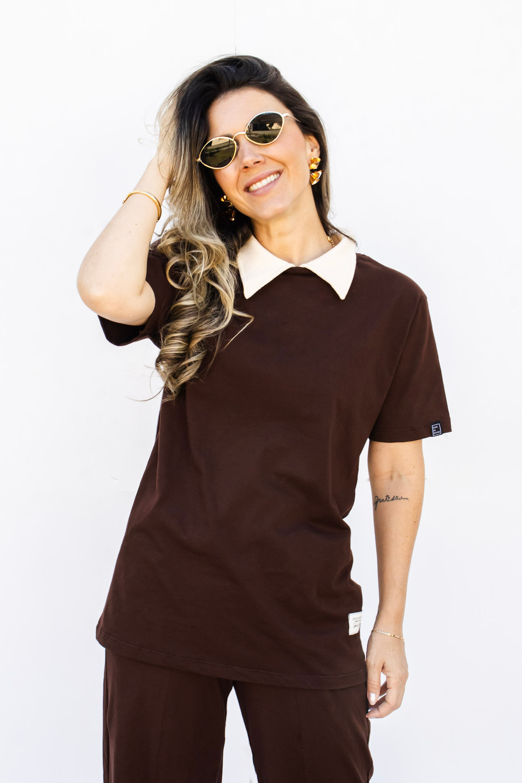 T-SHIRT OVERSIZED COM GOLA NOVA VIDA T-SHIRT OVERSIZED COM GOLA NOVA VIDA
