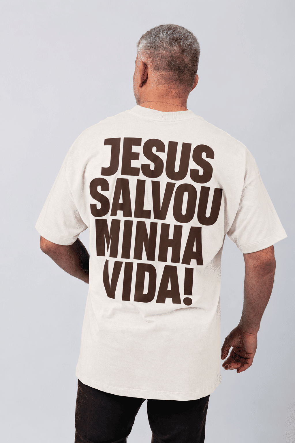 CAMISETA OVERSIZED JESUS SALVOU MINHA VIDA OFF CAMISETA OVERSIZED JESUS SALVOU MINHA VIDA OFF