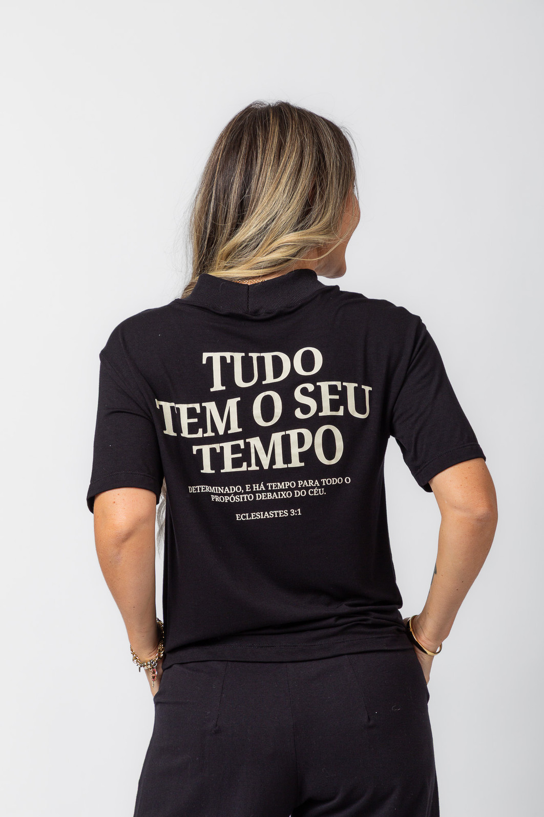 TRIO PROPÓSITO PRETO - KIMONO + CALÇA + BLUSA ECLESIASTE TRIO PROPÓSITO PRETO - KIMONO + CALÇA + BLUSA ECLESIASTE