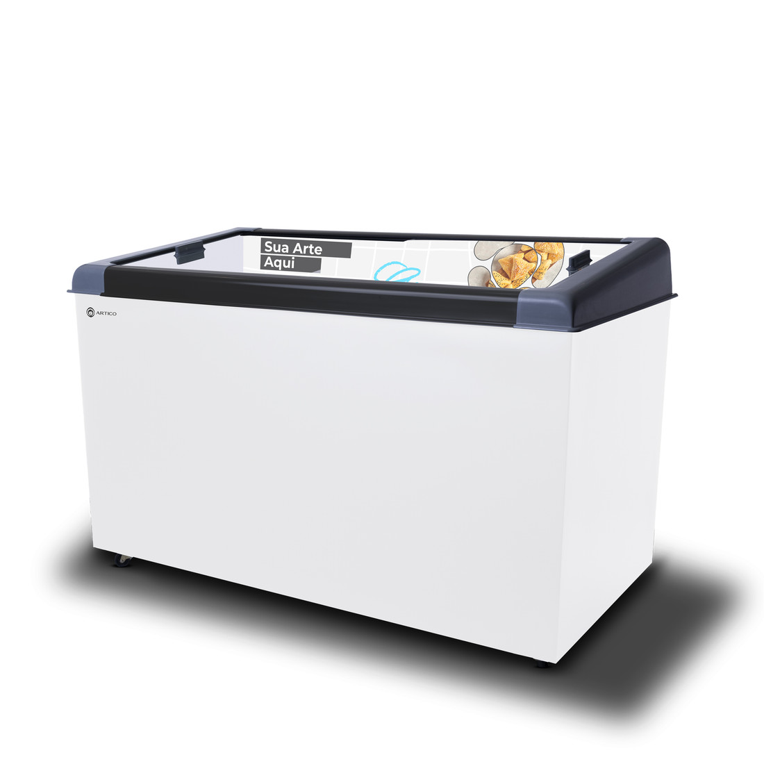 CONGELADOR FREEZER EXPOSITOR VITRINE NEW SLIM 450 BIVOLT VCC PRETO CAP EQUIV 460 LT