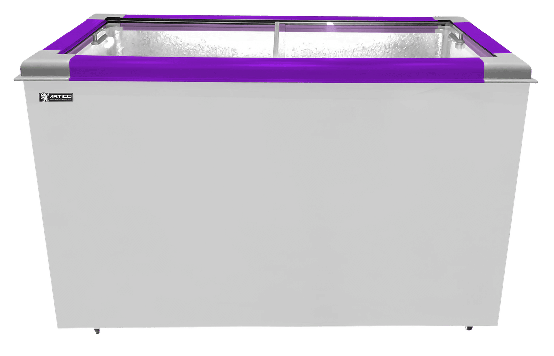 CONGELADOR FREEZER EXPOSITOR VITRINE ECO 350 .E. PURPURA CAP EQUIV 380 LT