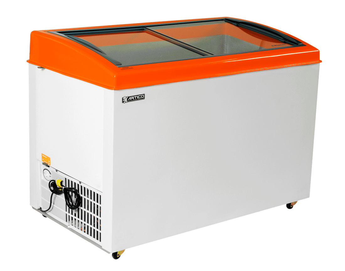 CONGELADOR FREEZER EXPOSITOR VITRINE SHOW SC 324 LARANJA CAP EQUIV 400 LT - SLIM CONGELADOR FREEZER EXPOSITOR VITRINE SHOW SC 324 LARANJA CAP EQUIV 400 LT - SLIM