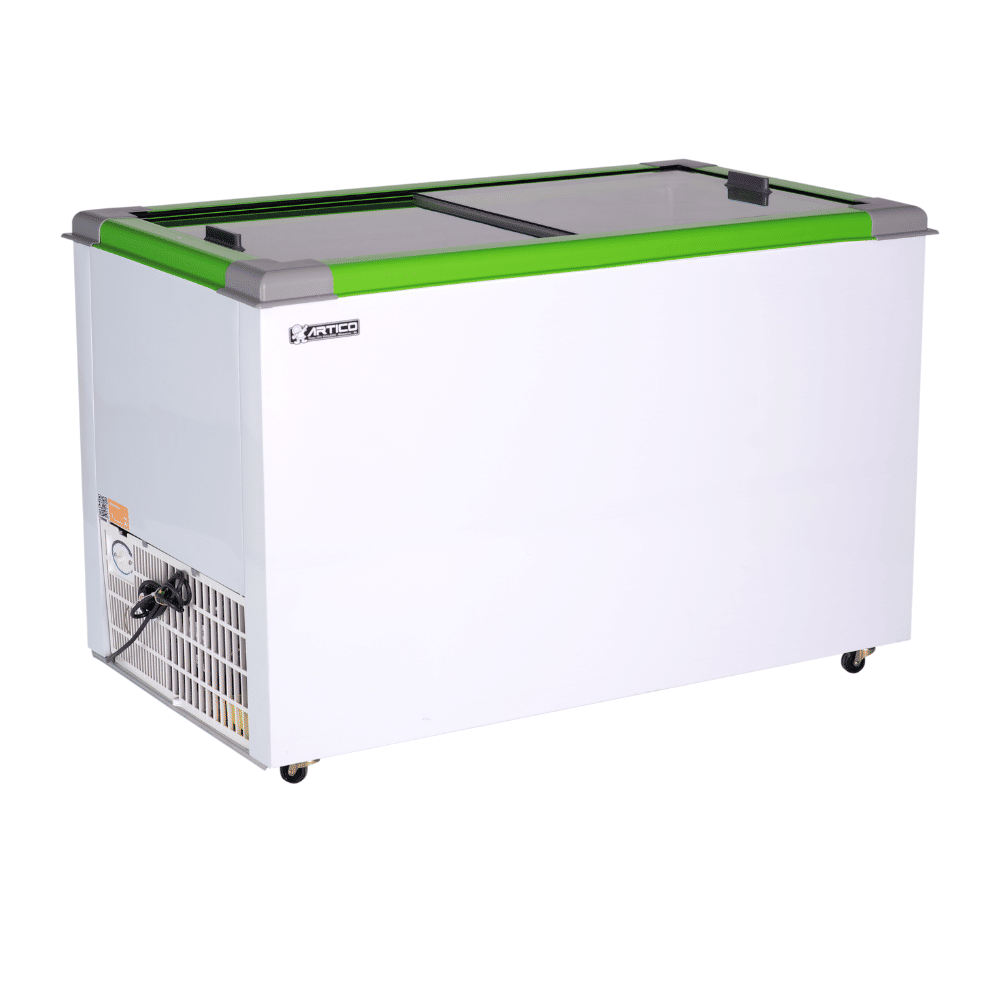 CONGELADOR FREEZER EXPOSITOR VITRINE ECO 450 .E. VERDE CAP EQUIV 430 LT