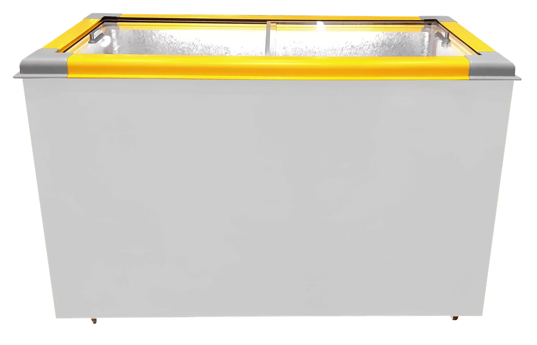 CONGELADOR FREEZER EXPOSITOR VITRINE ECO 350 .E. AMARELO CAP EQUIV 380 LT CONGELADOR FREEZER EXPOSITOR VITRINE ECO 350 .E. AMARELO CAP EQUIV 380 LT