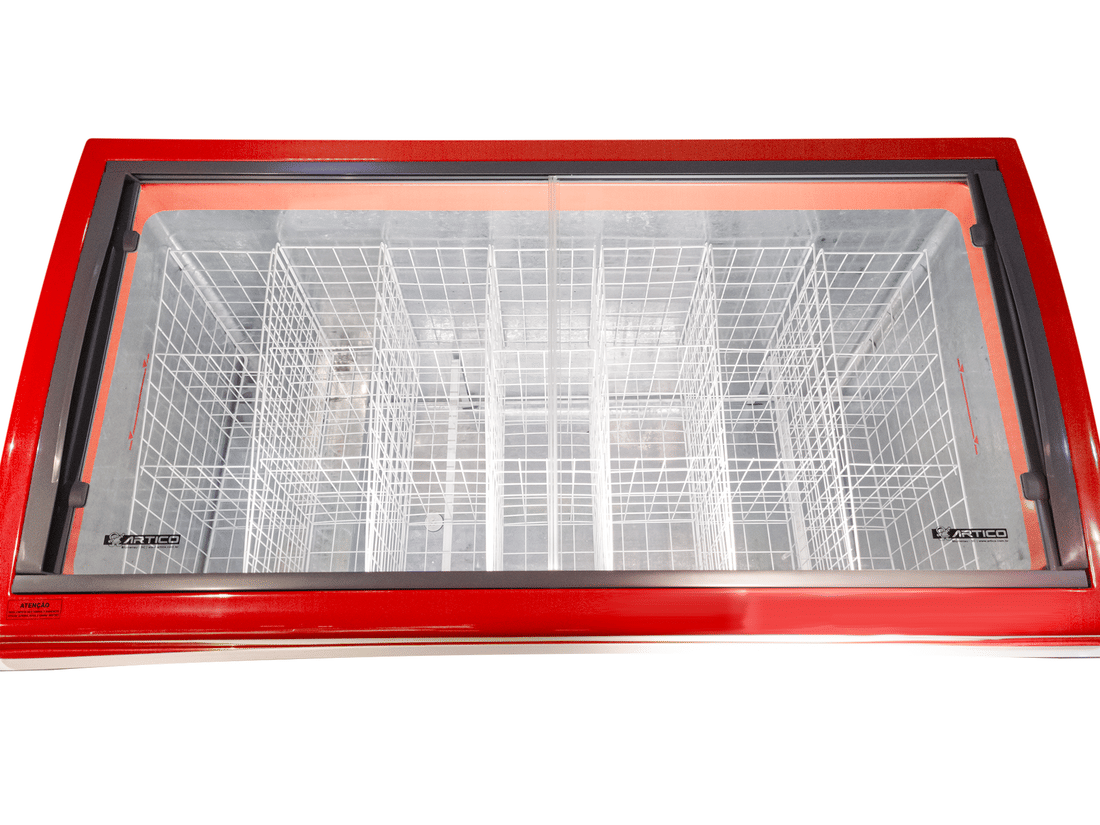 CONGELADOR FREEZER EXPOSITOR VITRINE SHOW SC 424 VERMELHO CAP EQUIV 460 LT - SLIM