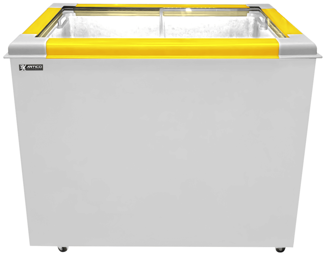 CONGELADOR FREEZER EXPOSITOR VITRINE ECO 250 .E. AMARELO CAP EQUIV 310 LT CONGELADOR FREEZER EXPOSITOR VITRINE ECO 250 .E. AMARELO CAP EQUIV 310 LT