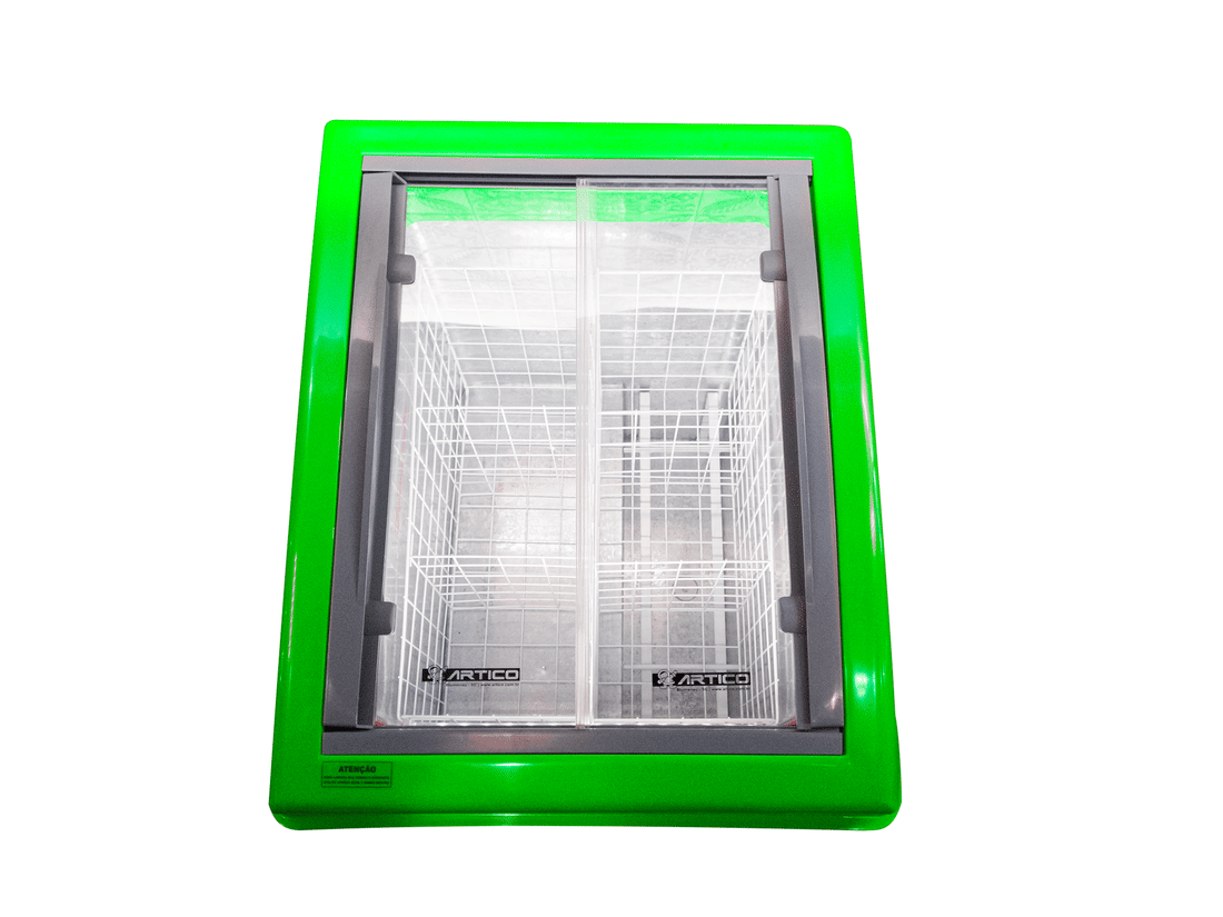 CONGELADOR FREEZER EXPOSITOR VITRINE SHOW SC 124 VERDE CAP EQUIV 120 LT