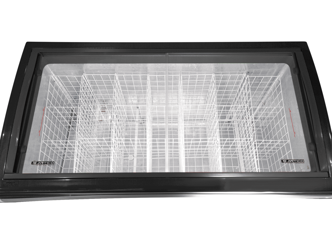 CONGELADOR FREEZER EXPOSITOR VITRINE SHOW SC 424 PRETO CAP EQUIV 460 LT - SLIM