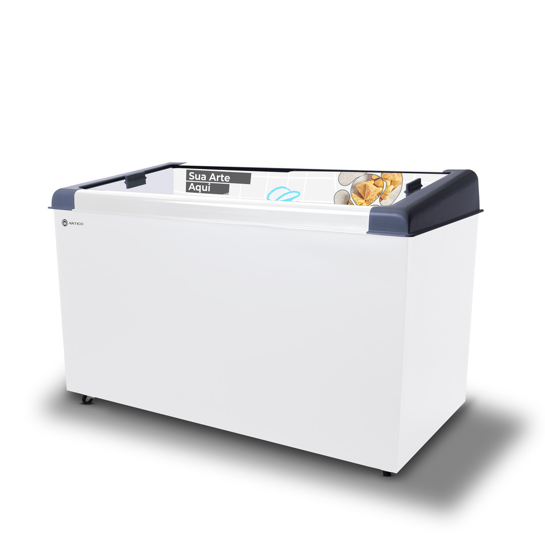 CONGELADOR FREEZER EXPOSITOR VITRINE NEW SLIM 450 BIVOLT VCC BRANCO CAP EQUIV 460 LT