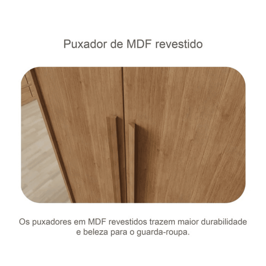 Guarda Roupa Casal com Espelho 6 Portas 6 Gavetas 100% MDF Robust Cumaru/Fendi - Novo Horizonte Guarda Roupa Casal com Espelho 6 Portas 6 Gavetas 100% MDF Robust Cumaru/Fendi - Novo Horizonte