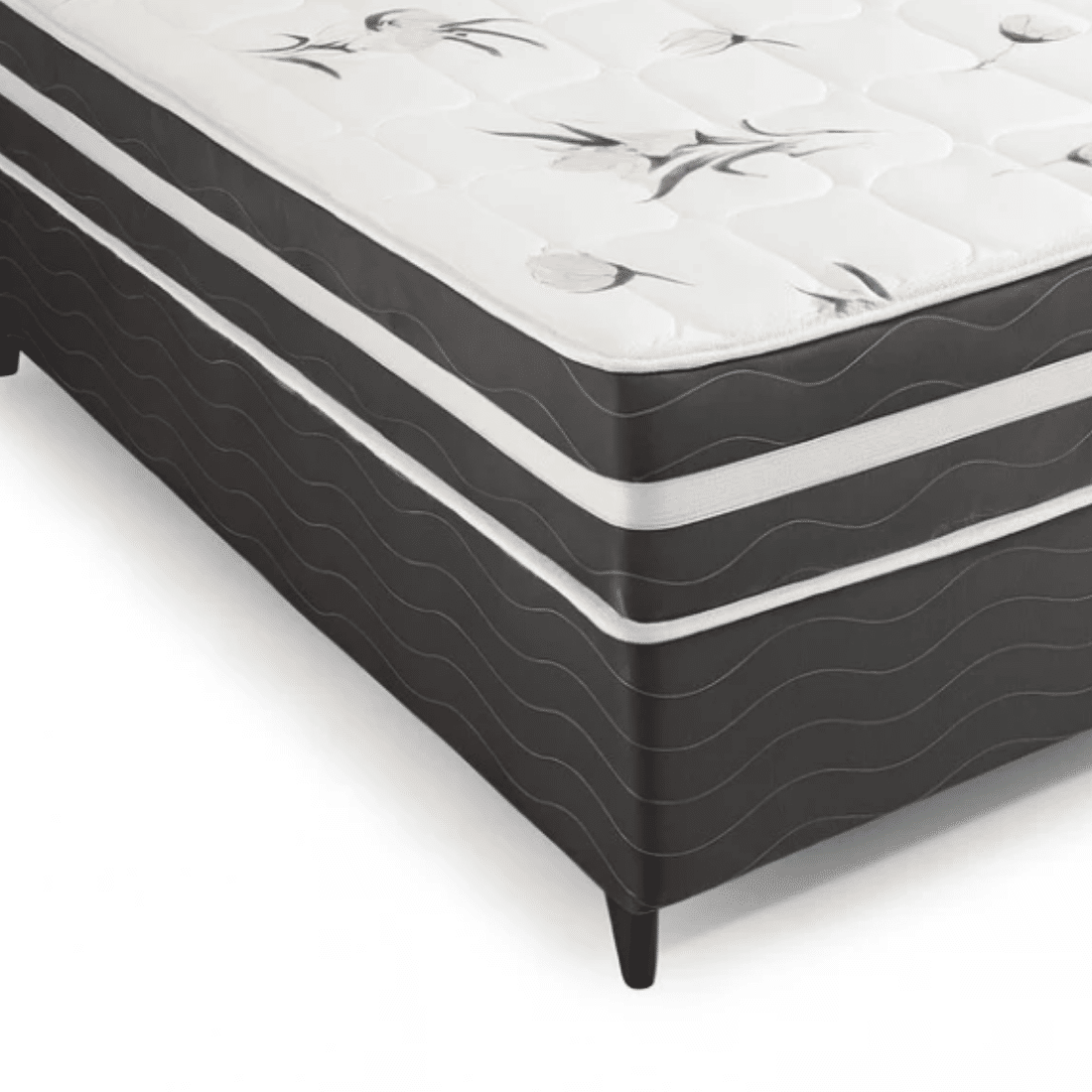 Conjunto Box Viena Casal (Base+ Colchão) Molas Ensacadas 138x188x52 Conjunto Box Viena Casal (Base+ Colchão) Molas Ensacadas 138x188x52