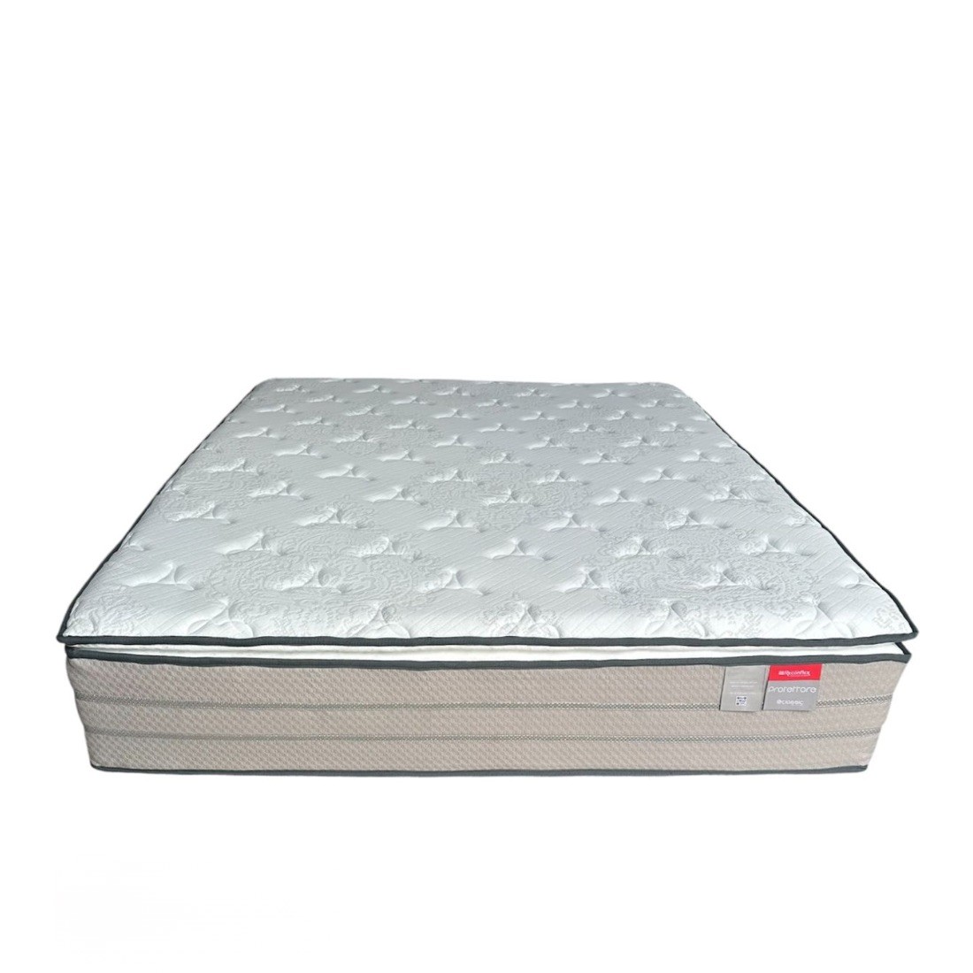 Colchão Protettore Pillow Top Queen Mola Miralastic Pro 220Kg Reconflex 158x198x32 - Cinza