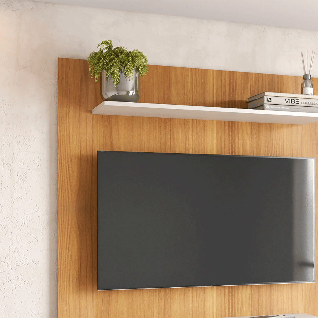 Painel Para Tv 50 Polegadas Thor Freijo/Off White - Fiorello