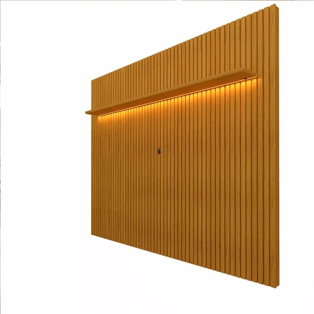 Painel Nobre Ripado 2.30cm Pnl Com Led Cor Rip Naturale Gelius - Naturale