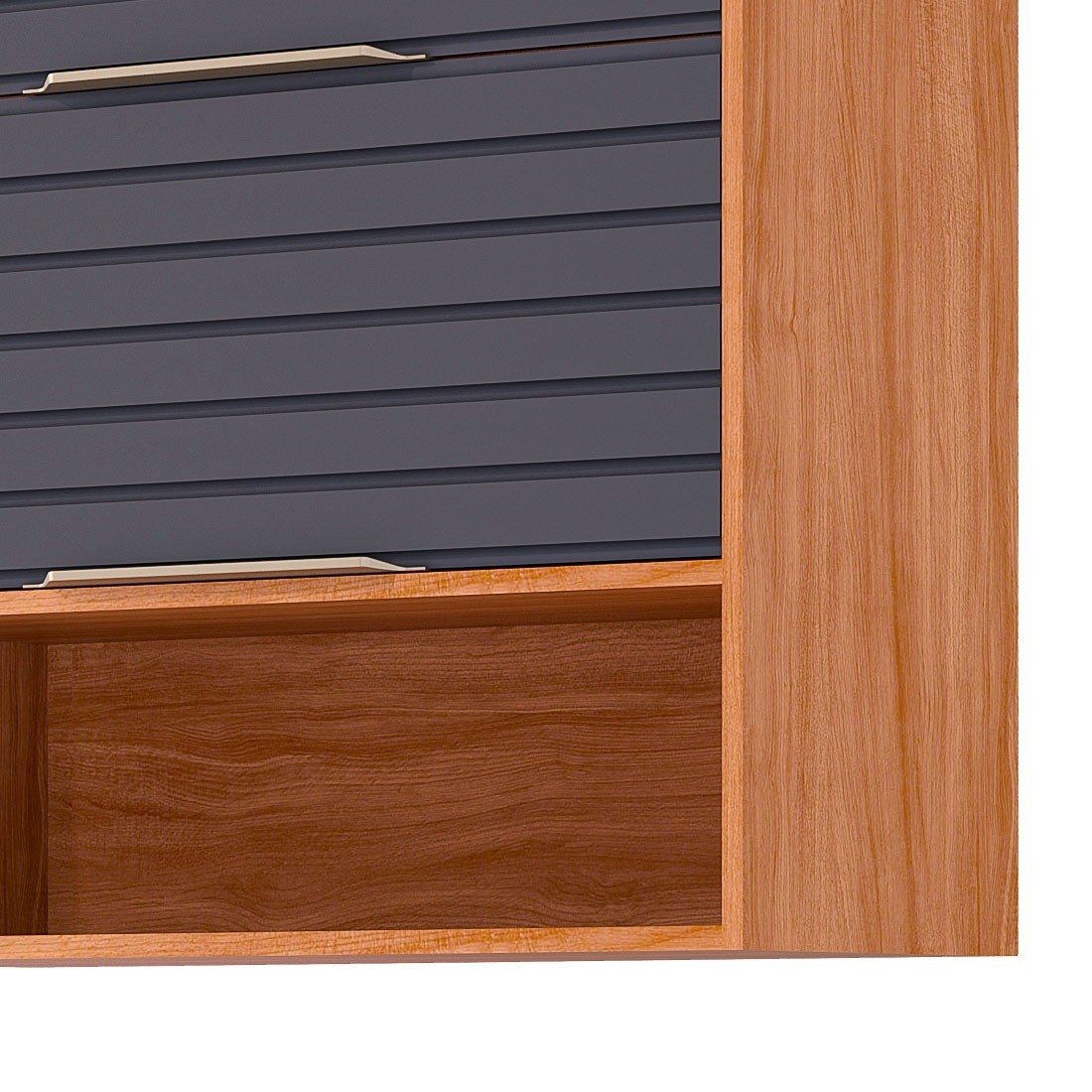 Armário Aéreo Esplendida 80 2 Portas 100% MDF MGM Móveis - Cina/Tit