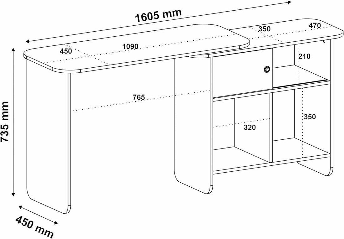 Escrivaninha Artely Nomad 1 Porta de Correr Cinamomo Off White Escrivaninha Artely Nomad 1 Porta de Correr Cinamomo Off White