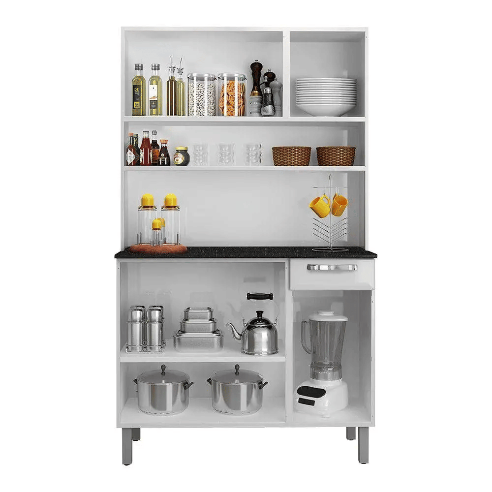 Kit Cozinha Itatiaia Rose 6 Portas 1 Gaveta Branco – Modelo I3G1-105 Kit Cozinha Itatiaia Rose 6 Portas 1 Gaveta Branco – Modelo I3G1-105