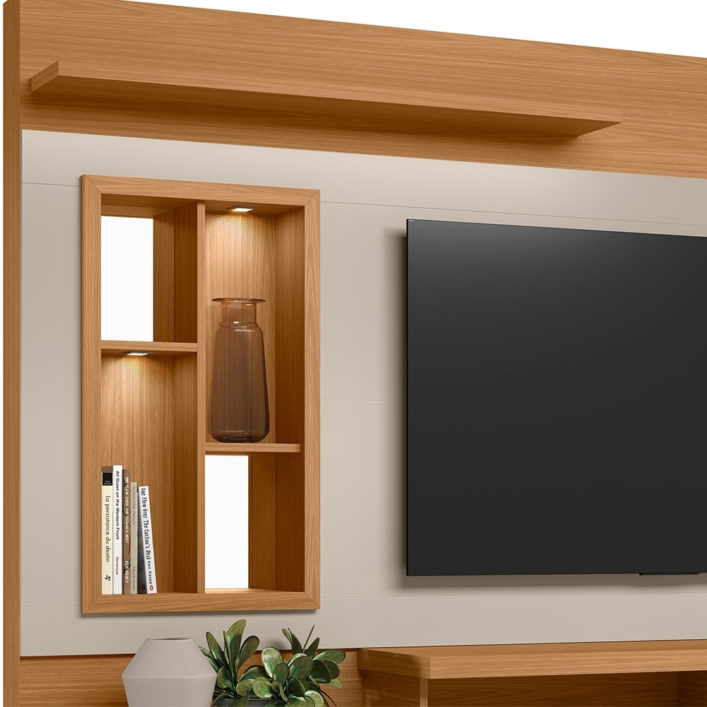 Estante Home Eldorado 2.0 para TV até 60 Polegadas – Linea Brasil – Nature/Off White Estante Home Eldorado 2.0 para TV até 60 Polegadas – Linea Brasil – Nature/Off White