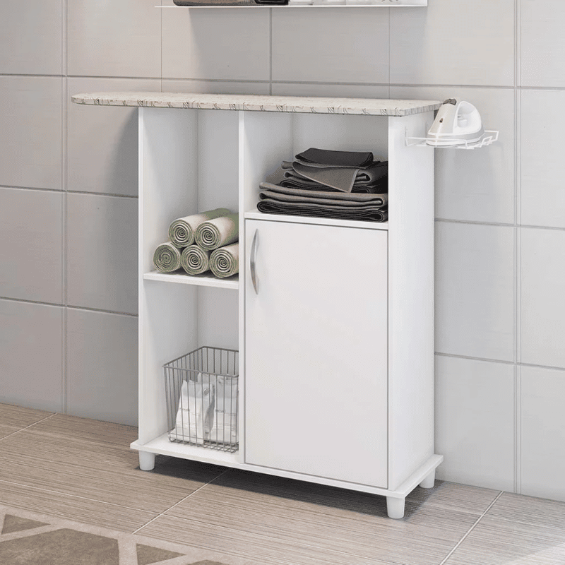 Tábua de Passar 1 Porta Florence Branco Tábua de Passar 1 Porta Florence Branco