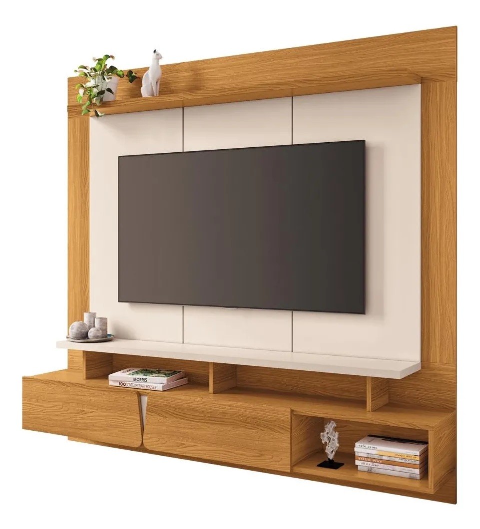 Painel para Tv  Zenith 1.6 2 Portas 160cm HB - Cinamomo/Off White