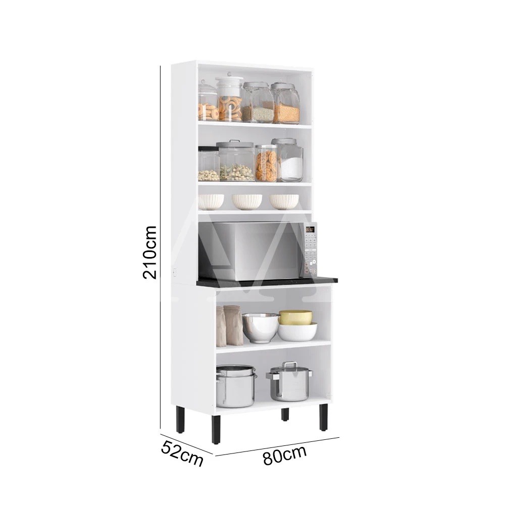 Paneleiro Itatiaia 4 Portas para Micro New Premium 80cm - Branco Paneleiro Itatiaia 4 Portas para Micro New Premium 80cm - Branco