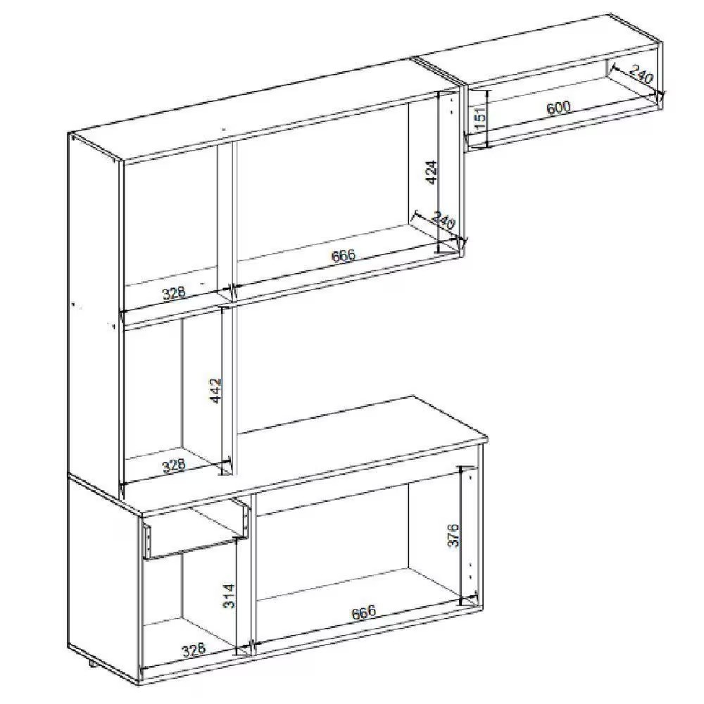 Cozinha Compacta Suspensa Completa Belíssima Branco - Fiorello Cozinha Compacta Suspensa Completa Belíssima Branco - Fiorello
