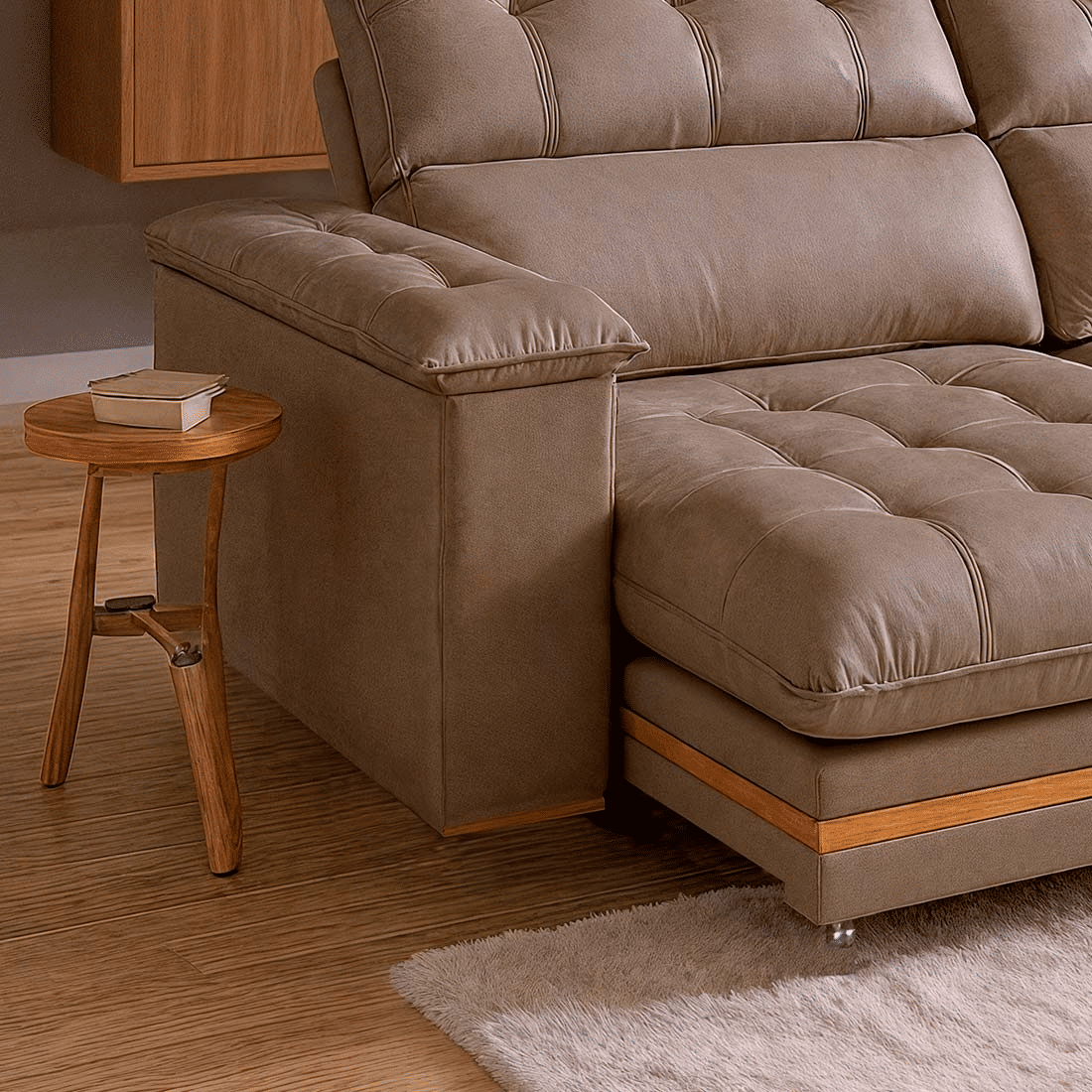 Sofá Retrátil e Reclinável Avila 250cm com Molas 3010 - Bom Pastor