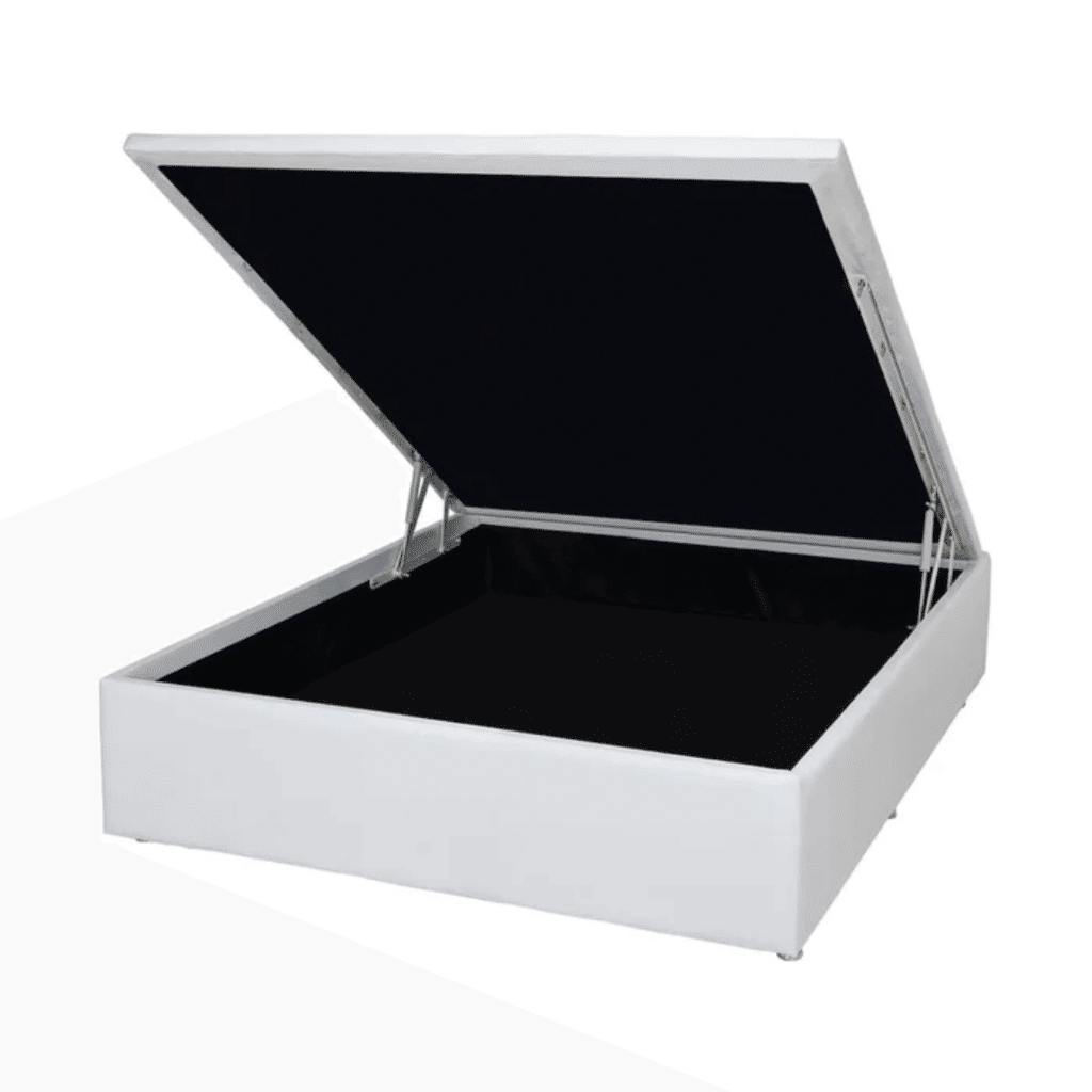 Base Bau Sommier Phys Courino Branco 138x188X39 - Ortobom  Base Bau Sommier Phys Courino Branco 138x188X39 - Ortobom