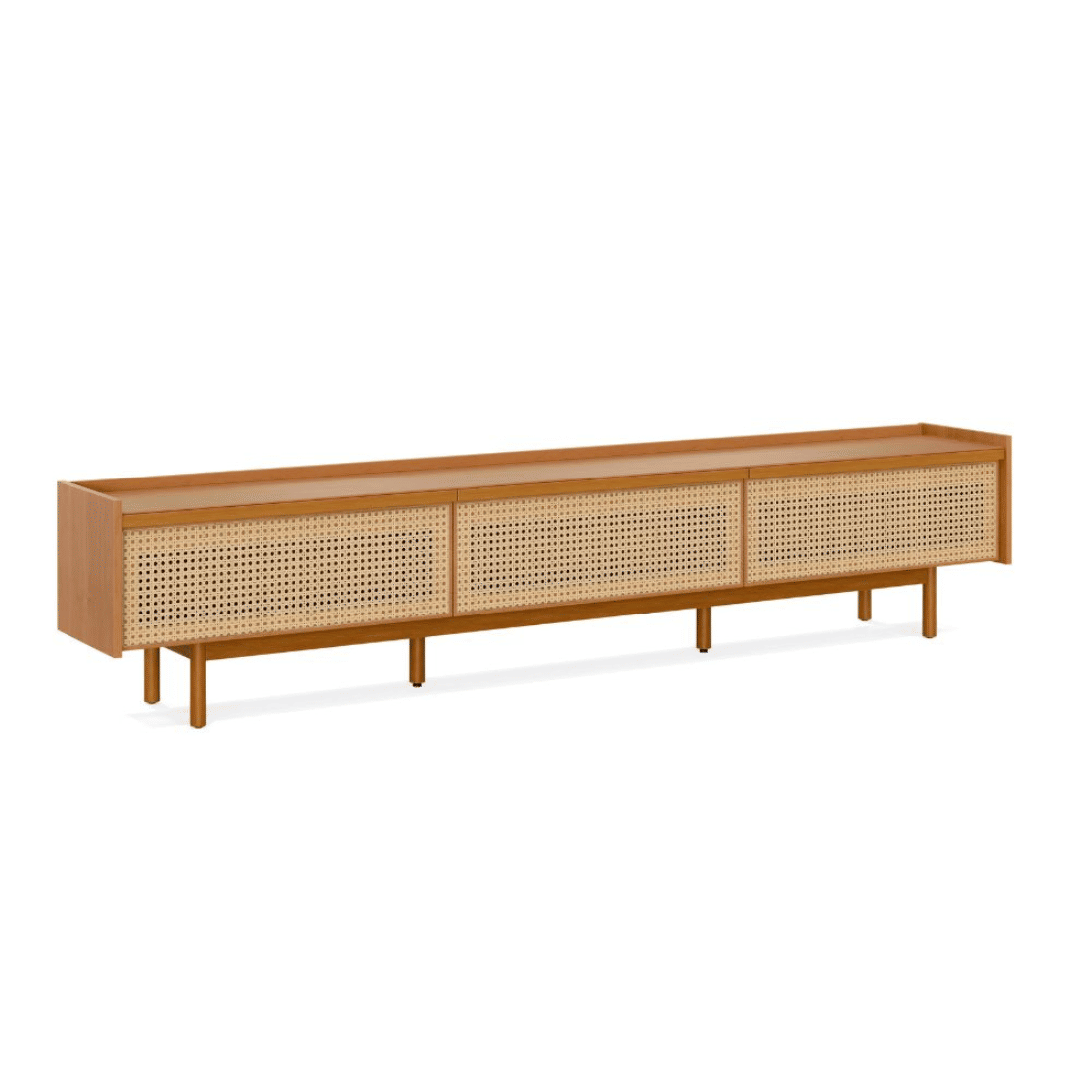 Rack Dune Palha 2.6m Imcal 3 Gavetas Madeira Maciça Nature 264cm Rack Dune Palha 2.6m Imcal 3 Gavetas Madeira Maciça Nature 264cm