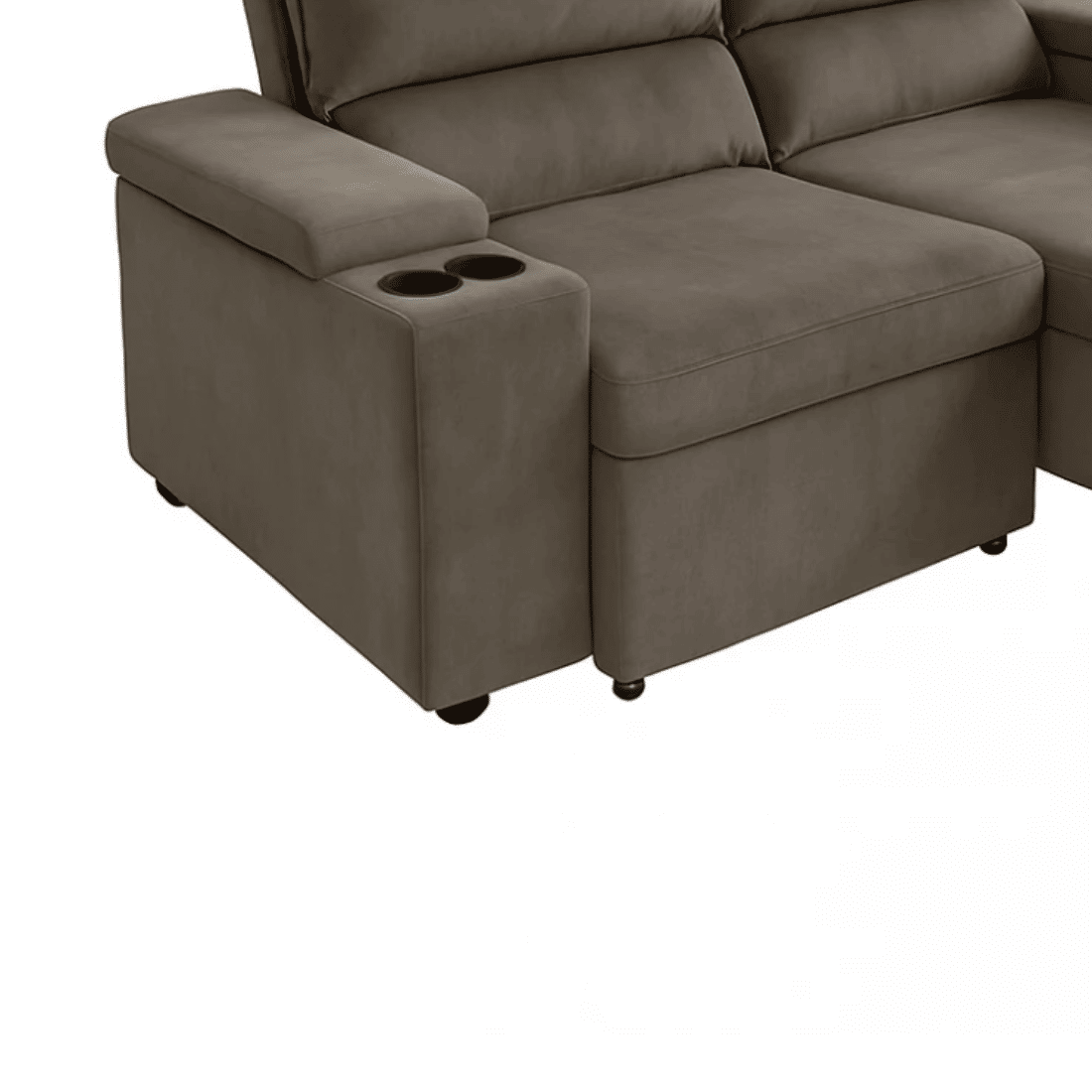 Sofá Retrátil e Reclinável Alabama Marrom - Nordeste Flex Sofá Retrátil e Reclinável Alabama Marrom - Nordeste Flex