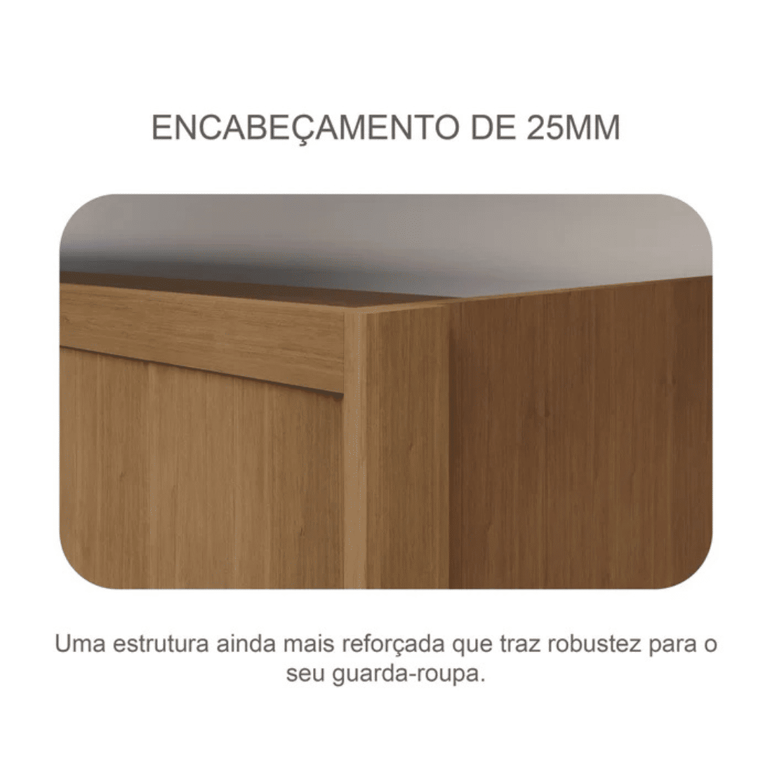 Guarda Roupa Casal com Espelho 6 Portas 6 Gavetas 100% MDF Robust Cumaru/Fendi - Novo Horizonte Guarda Roupa Casal com Espelho 6 Portas 6 Gavetas 100% MDF Robust Cumaru/Fendi - Novo Horizonte