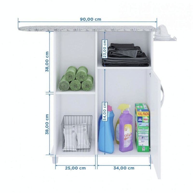 Tábua de Passar 1 Porta Florence Branco Tábua de Passar 1 Porta Florence Branco