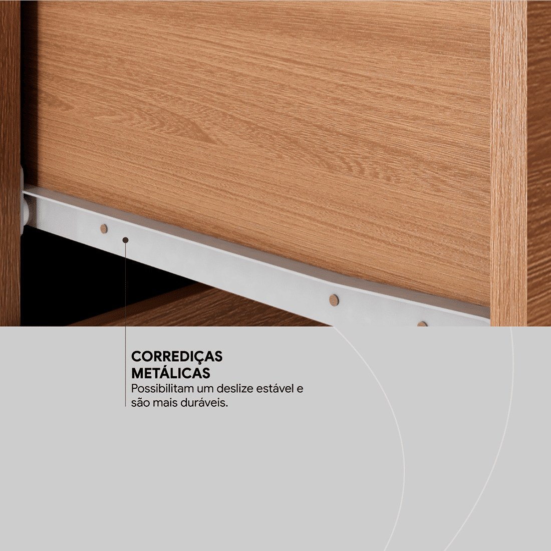 Guarda Roupa Casal 6 Portas Mauá, Amendoa/Grafito - Demóbile