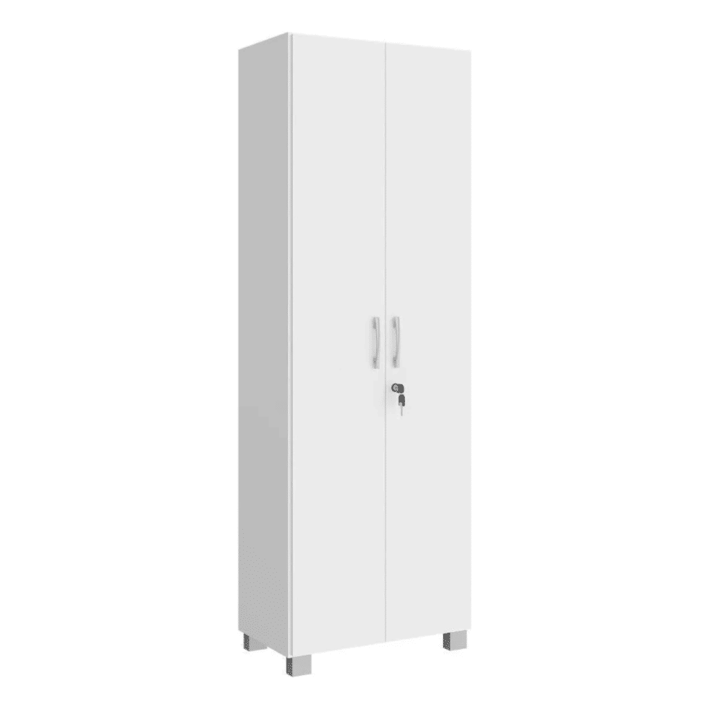 Armário Multiuso 2 Portas Com Chave, Vegas San Marino Branco Armário Multiuso 2 Portas Com Chave, Vegas San Marino Branco