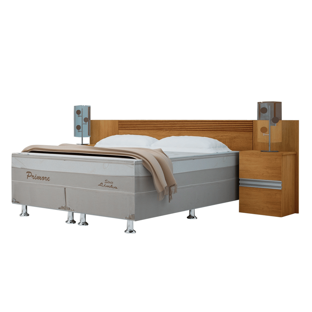 Cabeceira Casal/Queen em MDF Bom Pastor Guarapari - Naturall Cabeceira Casal/Queen em MDF Bom Pastor Guarapari - Naturall