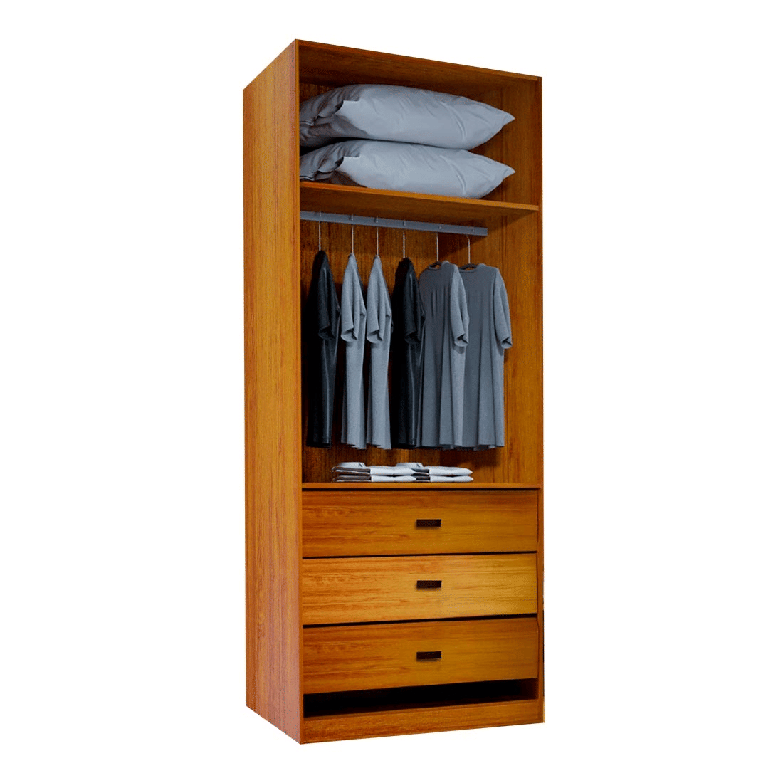 Modulo Guarda-Roupa Tivoli 2 Portas, 100% MDF Nature/Bege - Bom Pastor Modulo Guarda-Roupa Tivoli 2 Portas, 100% MDF Nature/Bege - Bom Pastor