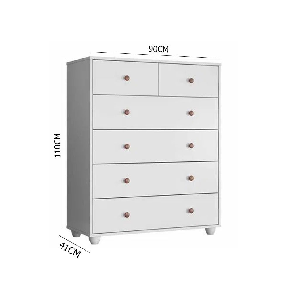 Cômoda para Quarto 6 Gavetas Albatroz Vittoria Branco Cômoda para Quarto 6 Gavetas Albatroz Vittoria Branco