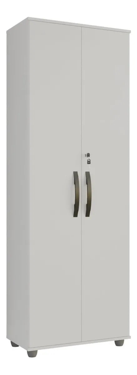 Armário Multiuso Caio 2 Portas 4 Prateleiras Branco CHF Móveis