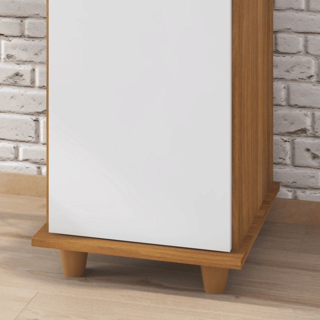 Balcão de Cozinha Multiuso 1 Portas 1 Gaveta Viena Freijó/Branco Fiorello Balcão de Cozinha Multiuso 1 Portas 1 Gaveta Viena Freijó/Branco Fiorello