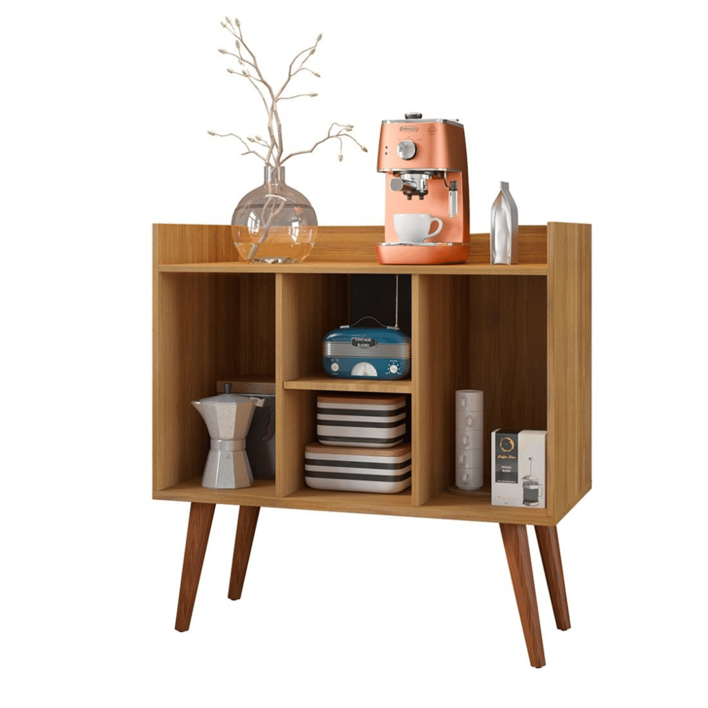 Aparador Cairo com 2 Portas Freijó/Branco - Fiorello Aparador Cairo com 2 Portas Freijó/Branco - Fiorello