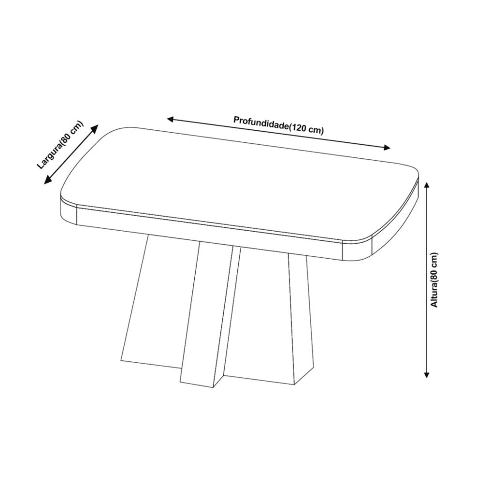 Conjunto Mesa Space  120x80 Tampo de Vidro com 04 cadeiras Fly Luxo Nature/Off White - Bom Pastor  Conjunto Mesa Space  120x80 Tampo de Vidro com 04 cadeiras Fly Luxo Nature/Off White - Bom Pastor