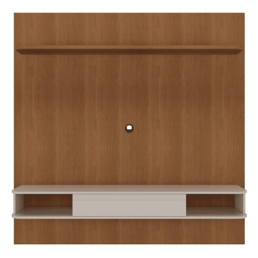 Painel para Tv até 75 Polegadas Belluno 1 Porta e LED Cinamomo/off White Artely Painel para Tv até 75 Polegadas Belluno 1 Porta e LED Cinamomo/off White Artely