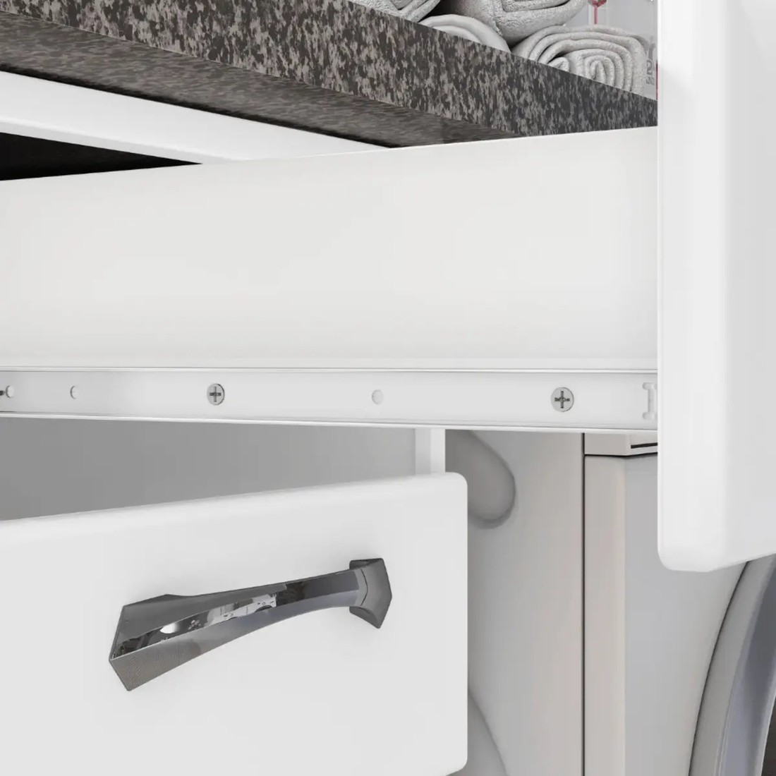 Balcão Itatiaia 4 Portas 2 Gavetas Sem Tampo New Premium 160cm Branco Balcão Itatiaia 4 Portas 2 Gavetas Sem Tampo New Premium 160cm Branco