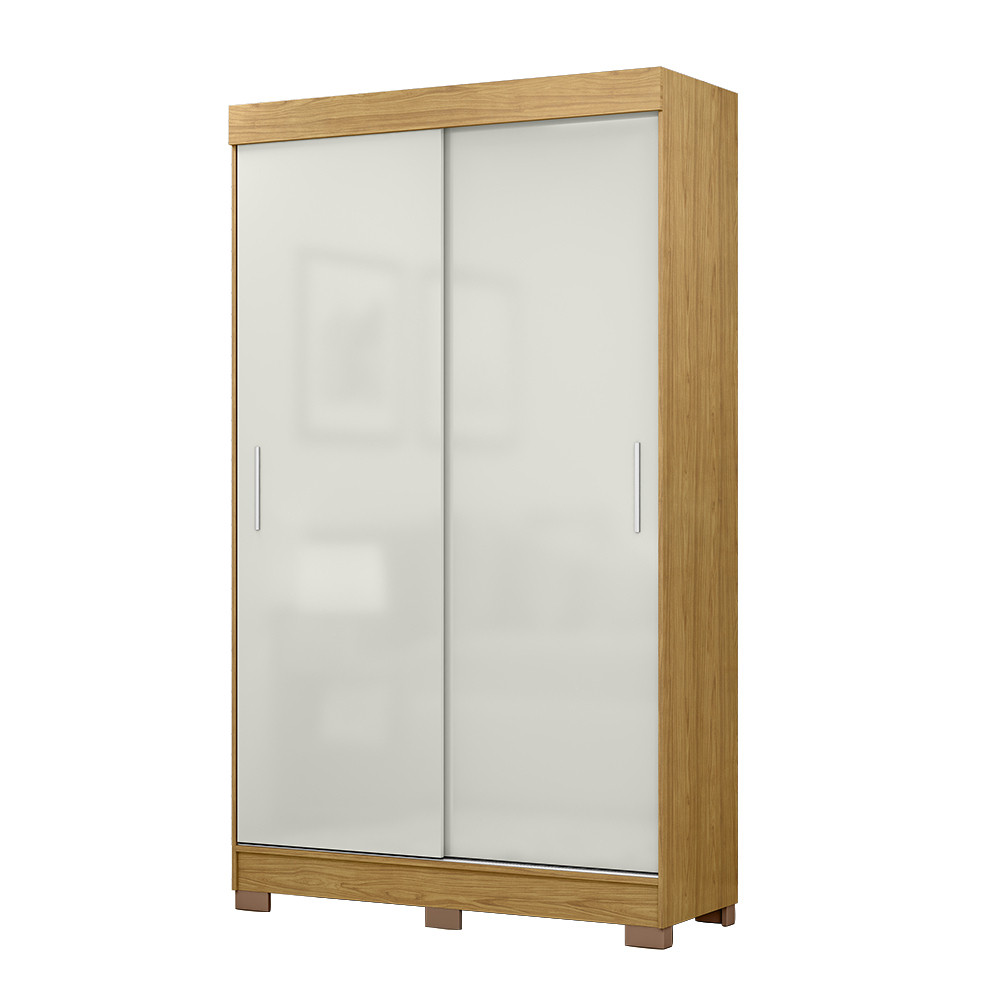 Guarda-Roupa Solteiro  2 Portas de Correr, Apiuna, Marrocos/Off White - MX Móveis Guarda-Roupa Solteiro  2 Portas de Correr, Apiuna, Marrocos/Off White - MX Móveis