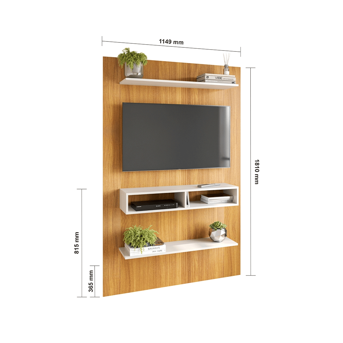 Painel Para Tv 50 Polegadas Thor Freijo/Off White - Fiorello