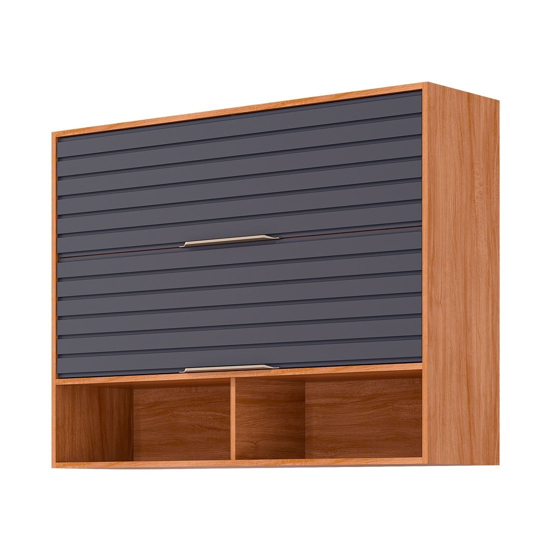 Armário Aéreo Esplendida 120 2 Portas 100% MDF MGM Móveis - Cina/Tit