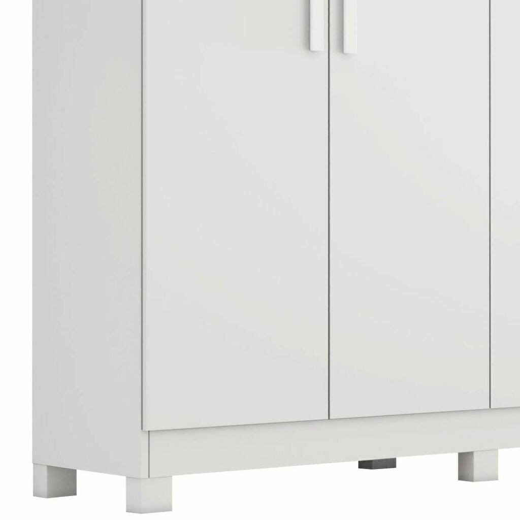 Guarda-Roupa Casal Em MDF 6 Portas Bianchi Nina Branco Guarda-Roupa Casal Em MDF 6 Portas Bianchi Nina Branco