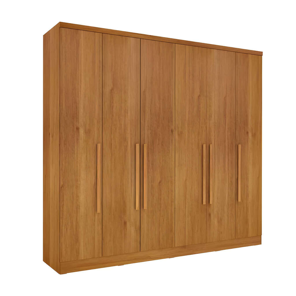 Guarda-Roupa Casal 6 Portas 4 Gavetas Tcil Móveis Veneza Cinamomo Guarda-Roupa Casal 6 Portas 4 Gavetas Tcil Móveis Veneza Cinamomo