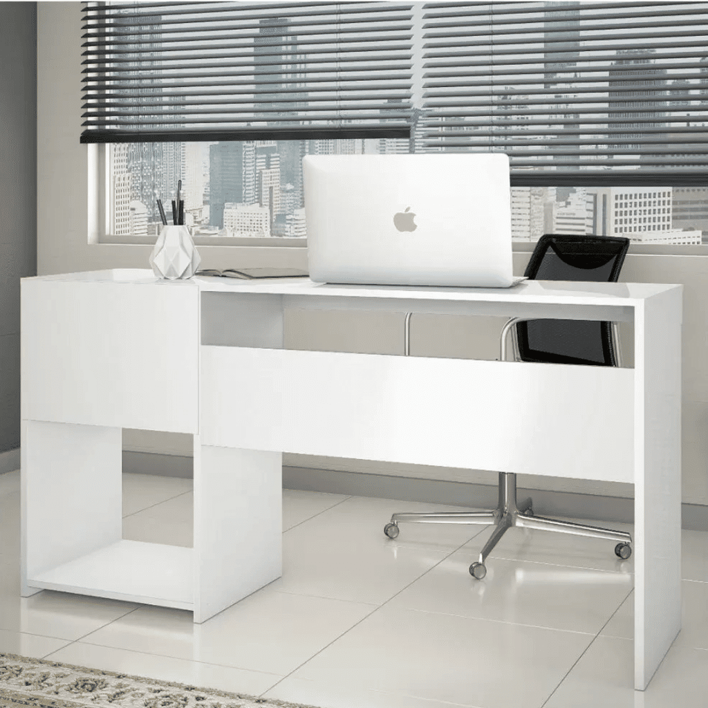 Escrivaninha/Mesa de Computador 2 Gavetas Office Branco - Notável Escrivaninha/Mesa de Computador 2 Gavetas Office Branco - Notável